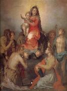 Andrea del Sarto The Virgin and Child with Saints oil on canvas